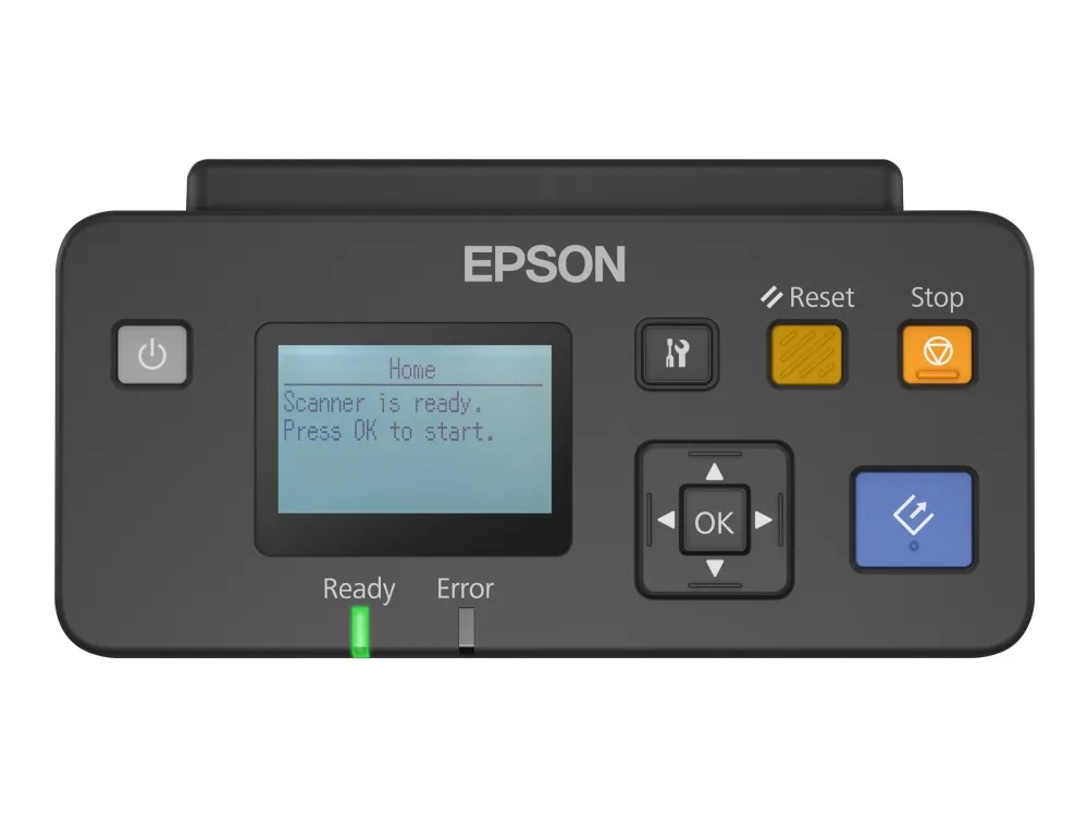 Epson WorkForce DS-870 - Dokumentscanner - Contact Image Sensor (CIS) - Duplex - A4 - 600 dpi x 600 dpi - op til 65 ppm (mono) / op til 65 ppm (farve) - ADF (100 ark) - op til 7000 scanninger pr. dag - USB 3.0