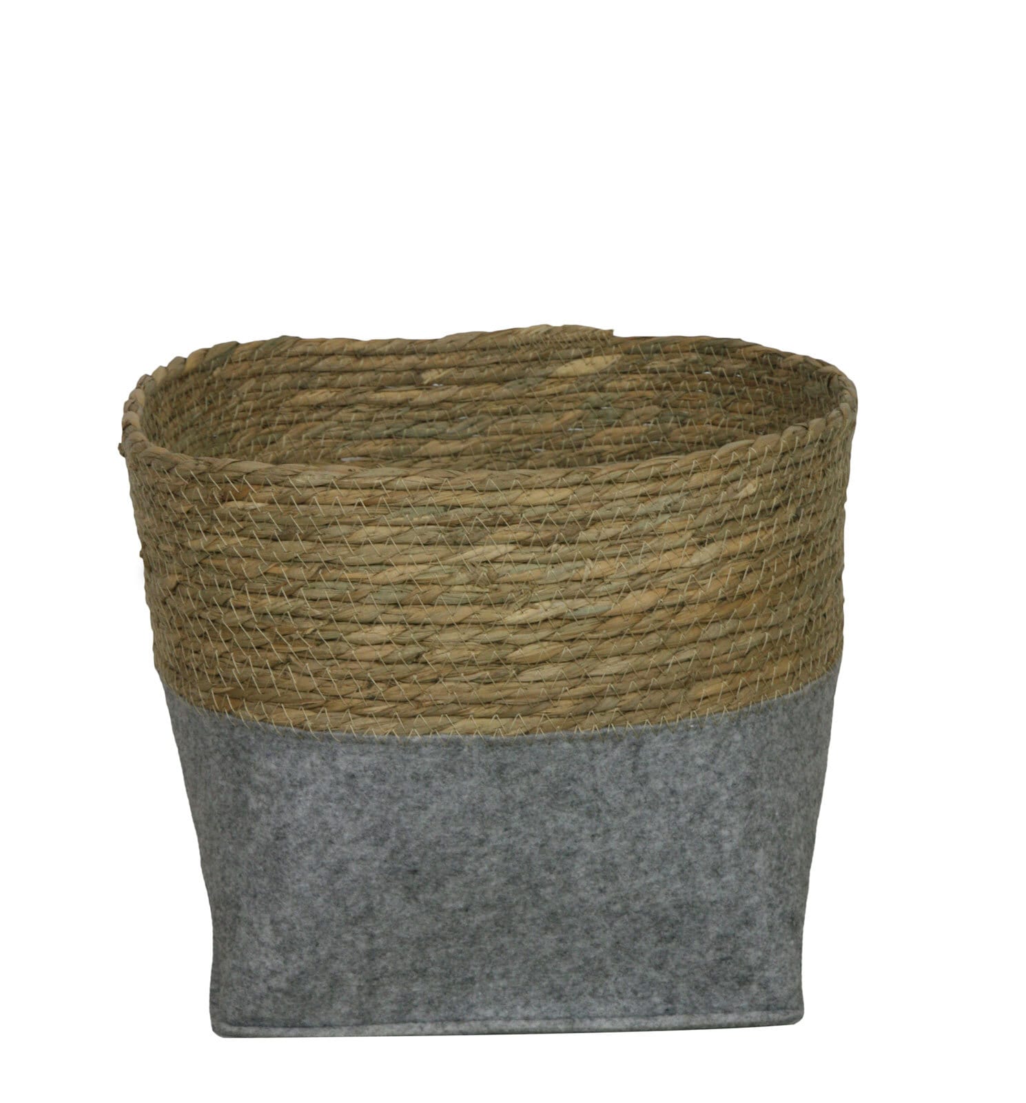 Aufbewahrungskorb Seegras 20 cm grau /braun