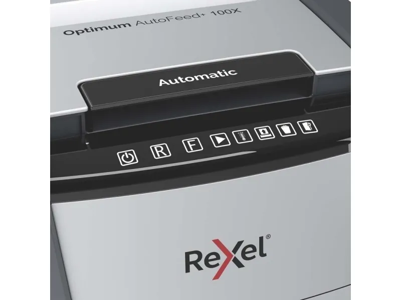 Makulator Rexel Optimum AutoFeed  100X krydsmakulering 4x28 mm (P-4)