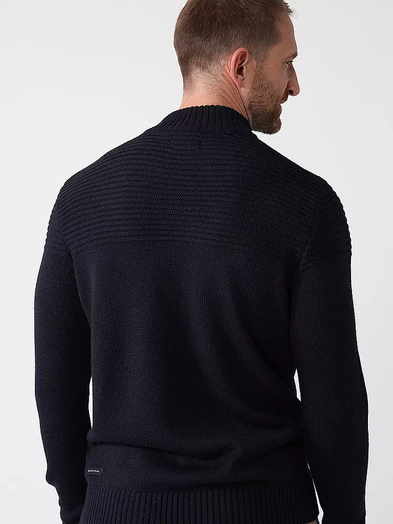 BUTCHER OF BLUE Pullover MORRIS MOCK blau