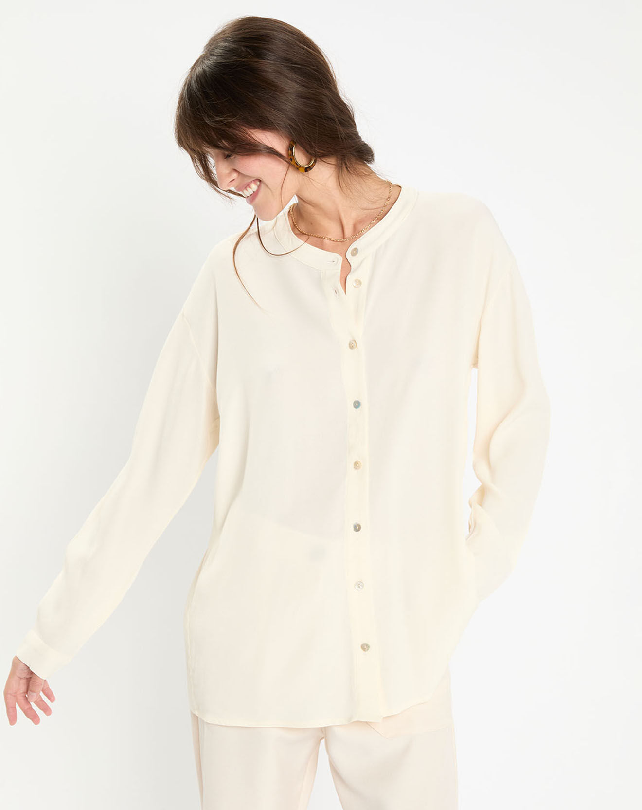 Lauren Vidal Blouse Coleen écrue