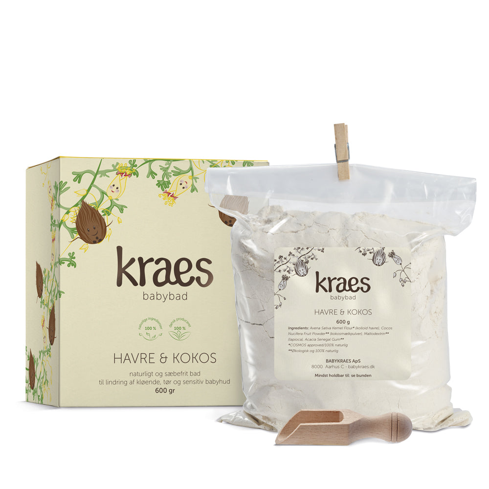 Kraes Babybad Havre & Kokos - 600 g