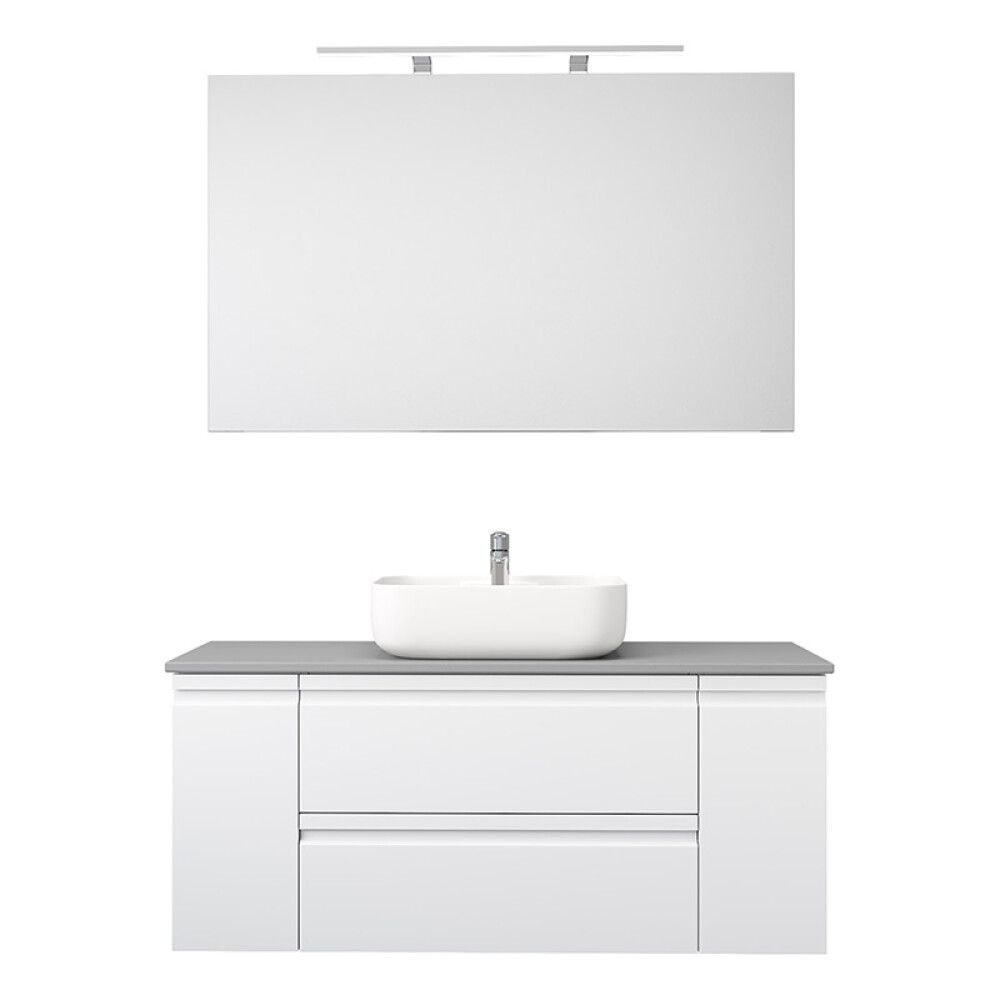 BADEROMSMØBEL CAMARGUE SKÄRGÅRD IQ SETT 9 HVIT 131,2CM