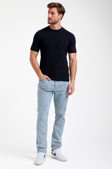 Gabbiano blauwe heren t-shirt