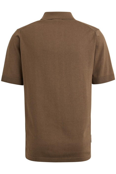 Cast Iron bruine heren polo