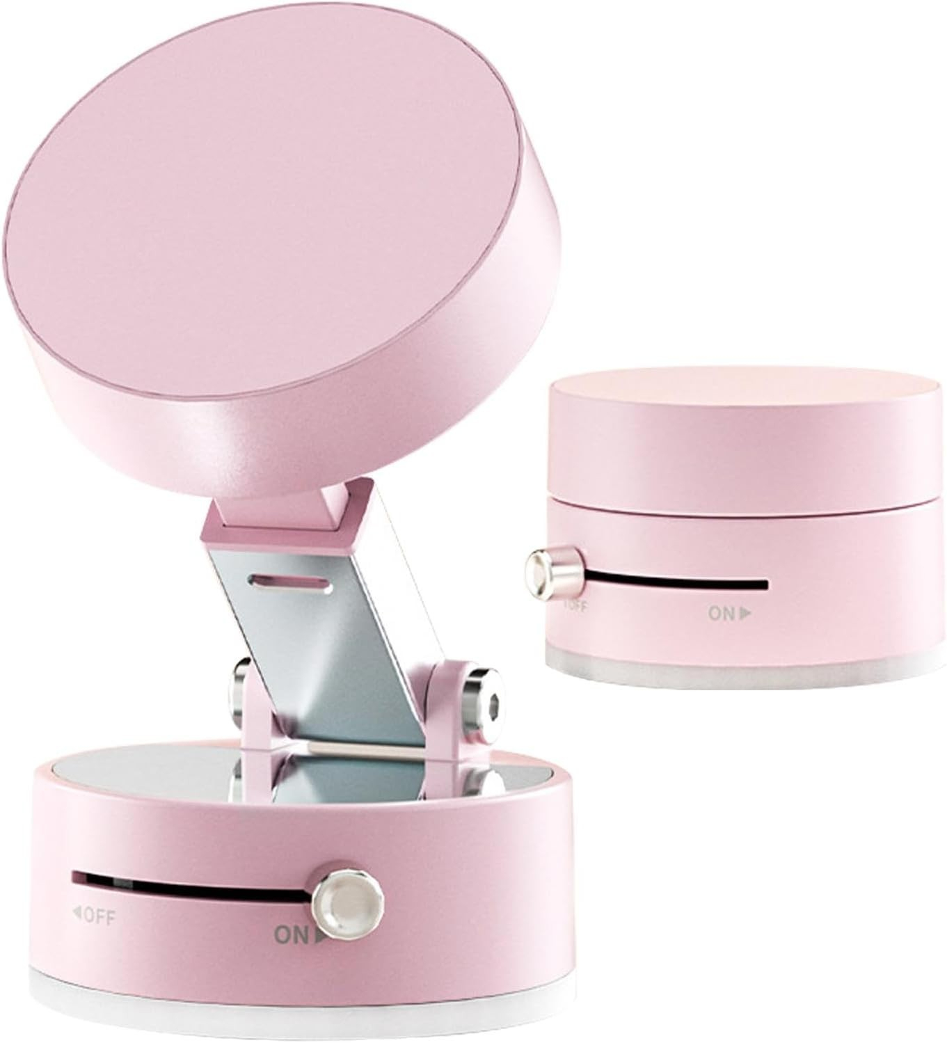 Universal Auto KFZ Faltbare Magnetische Smartphone Halterung mit Saugnapf und Verriegelung - Pink