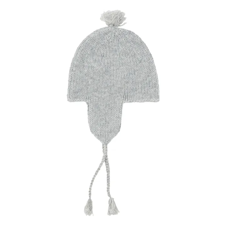 Bonpoint Bonnet Cachemire Pompon | Gris chiné