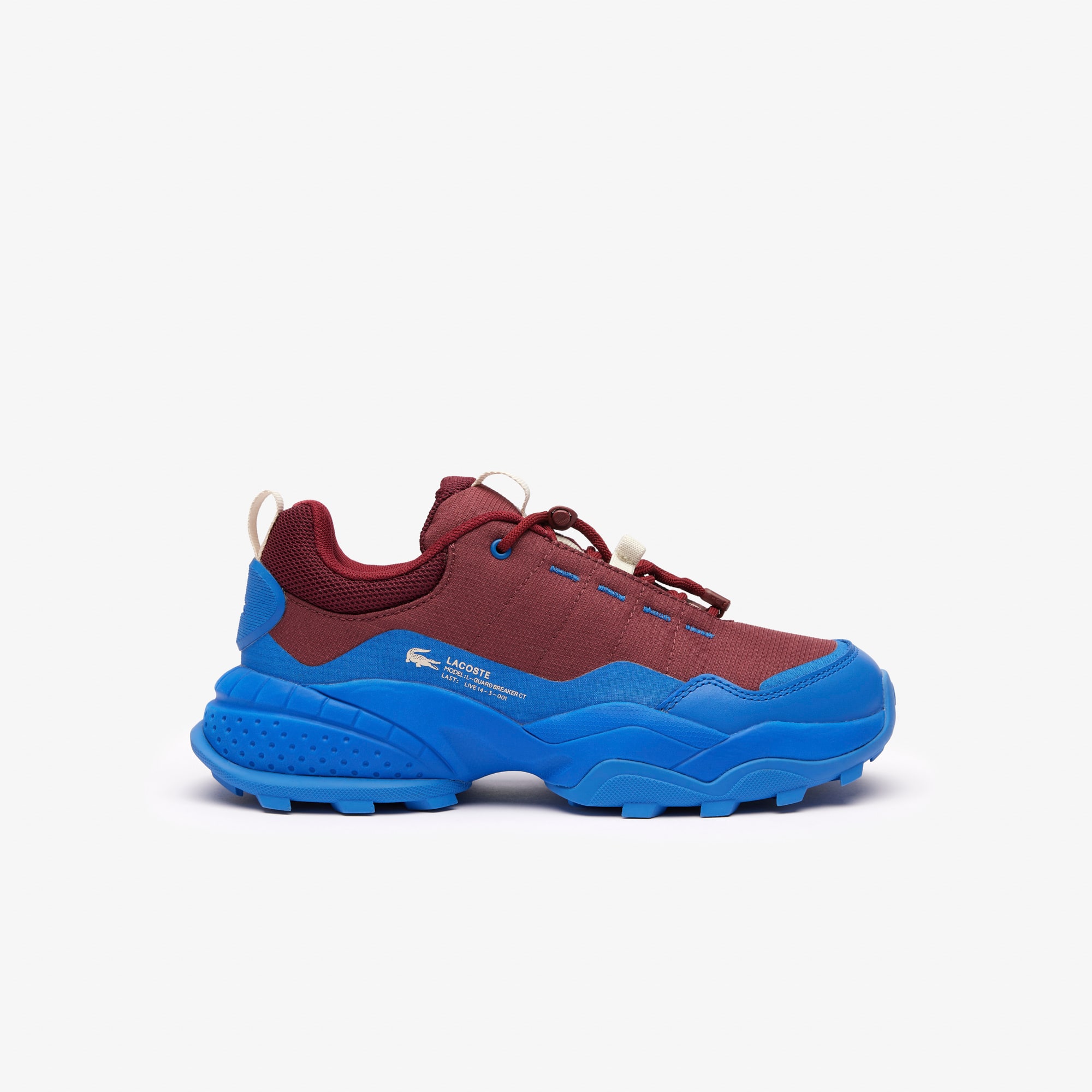 Sneaker Outdoor L-Guard Breaker CT femme en nylon ripstop Outdoor - Rouge - Lacoste - Femme