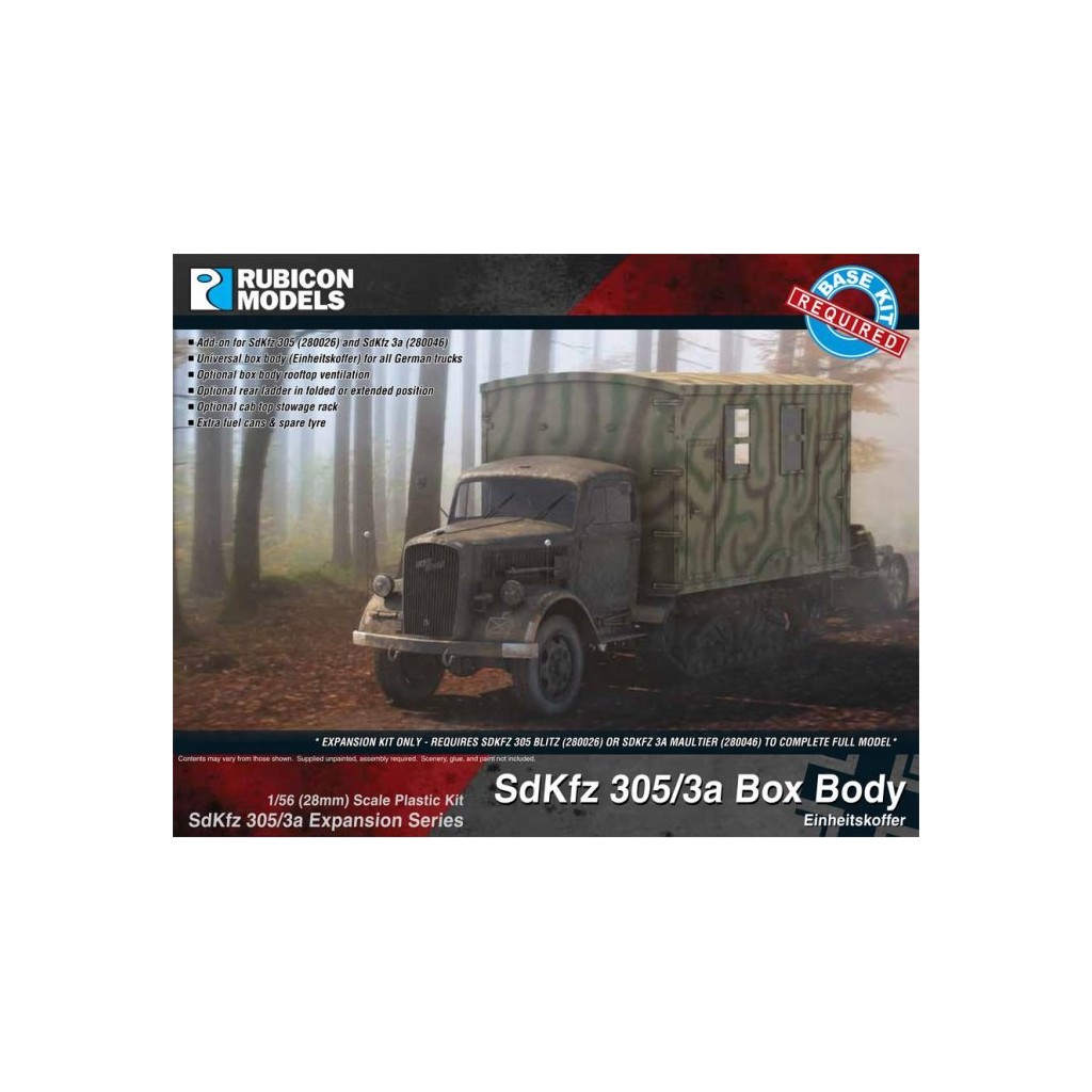SdKfz 305/3a Expansion Set - Box Body (Einheitskoffer)