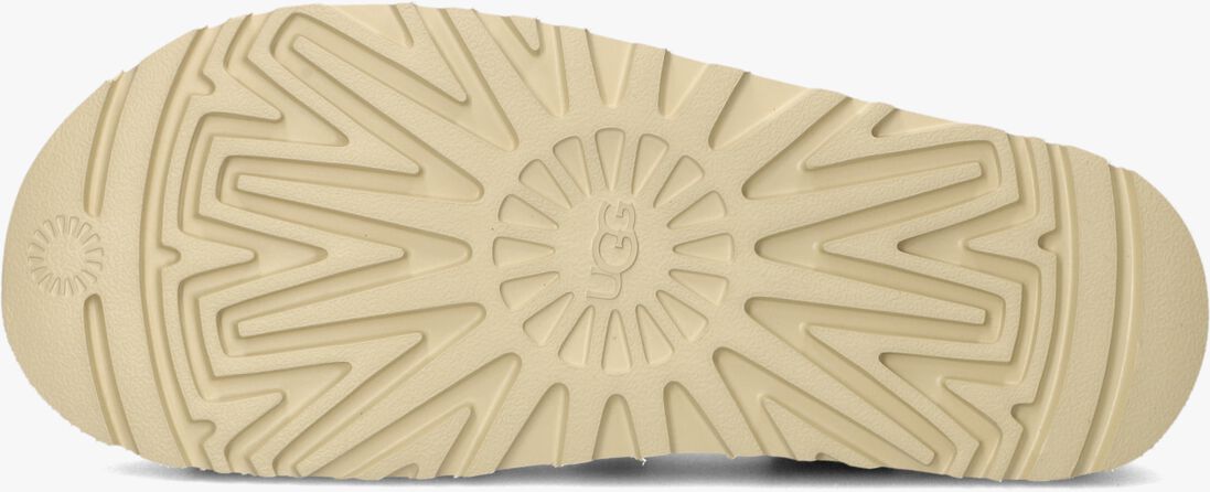 beige ugg platte sandalen w goldenstar