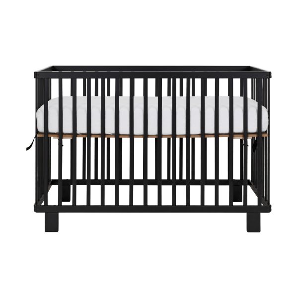 Puck Inklapbare Ledikant Zwart  Mat 60 x 120 Cm