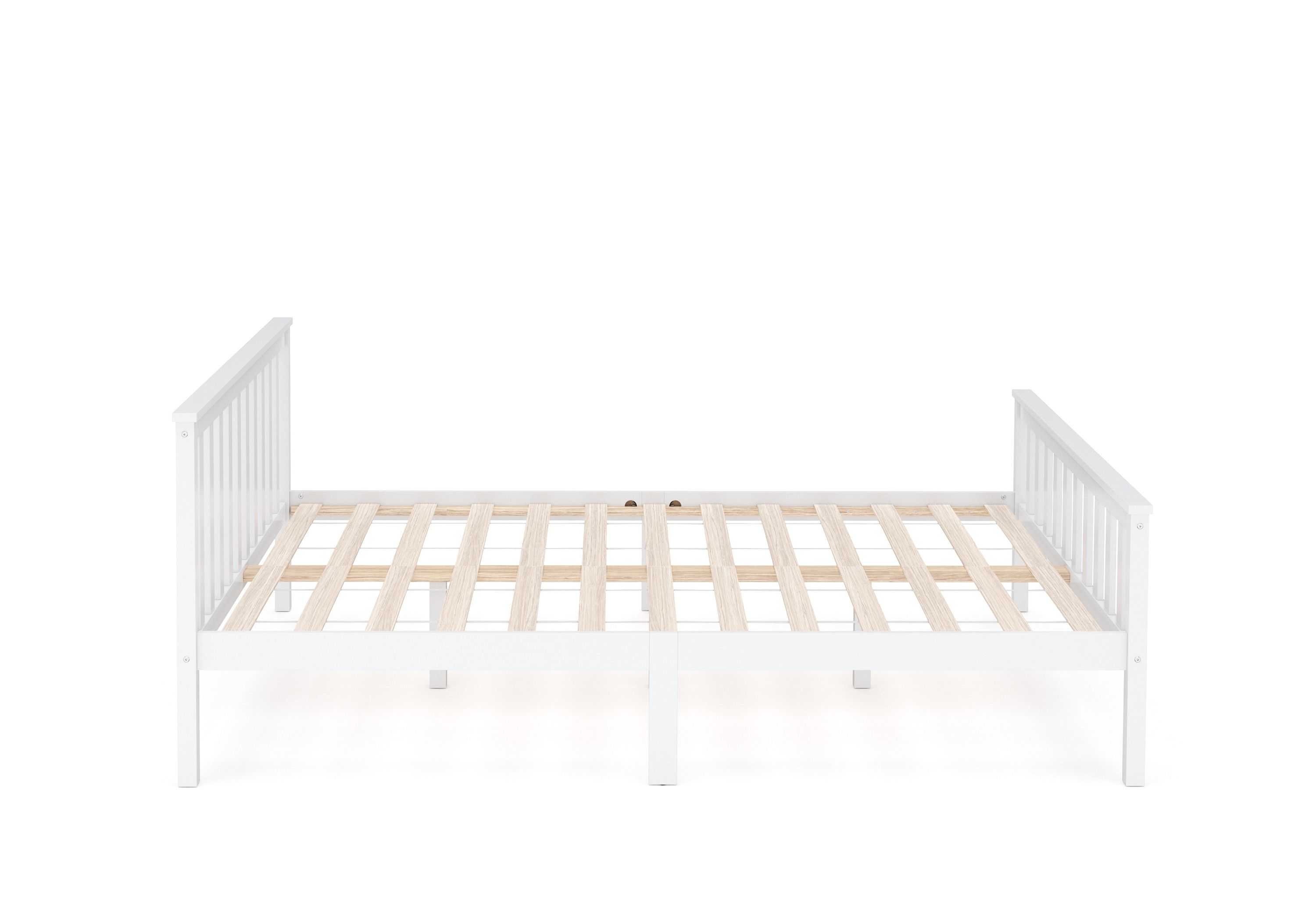Bett Holz EMILY 140 x 200 cm weiss