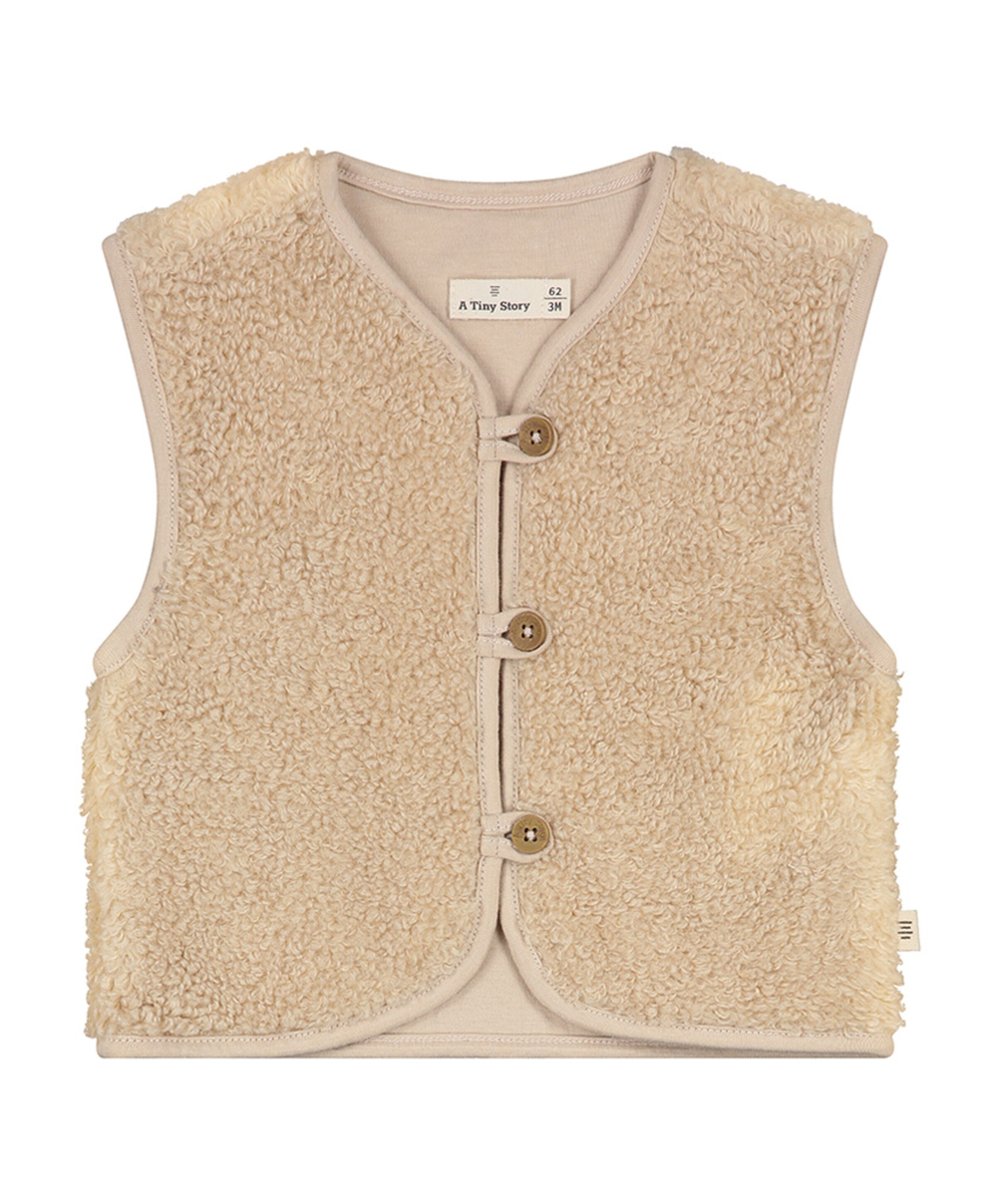 A Tiny Story Meisjes gilet beige