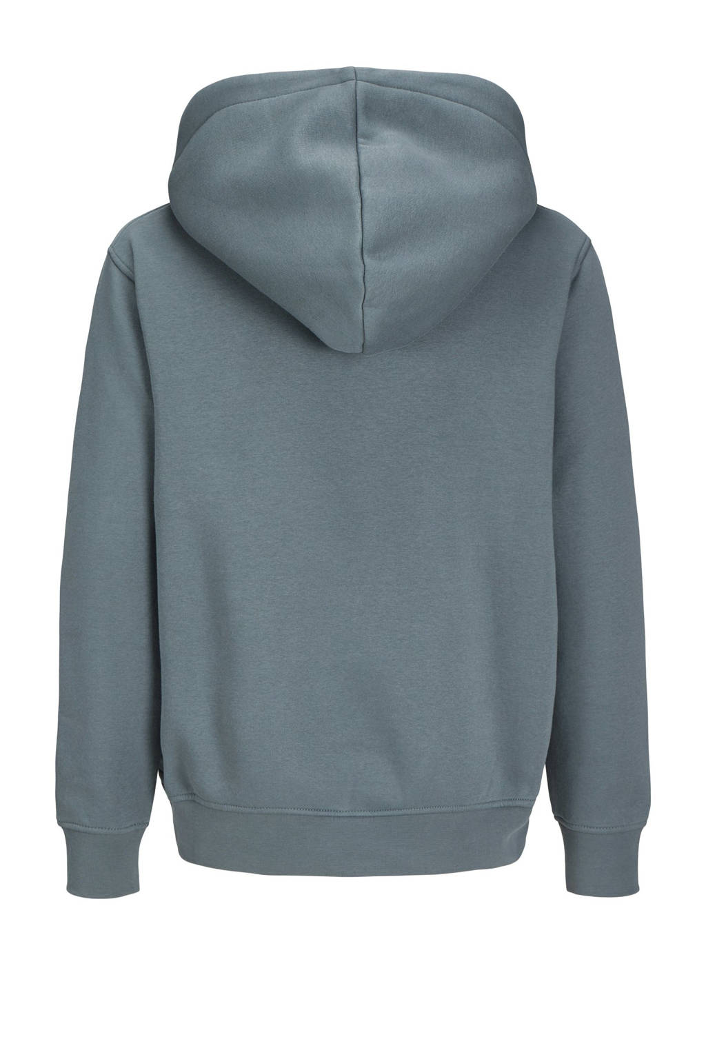 JACK & JONES hoodie JORVESTERBRO met tekst staalgrijs