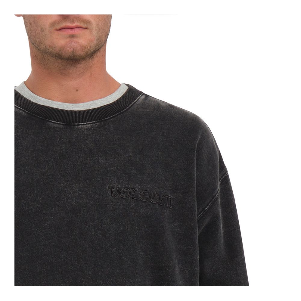 Volcom ACID WALL CREW - Sweat Homme black