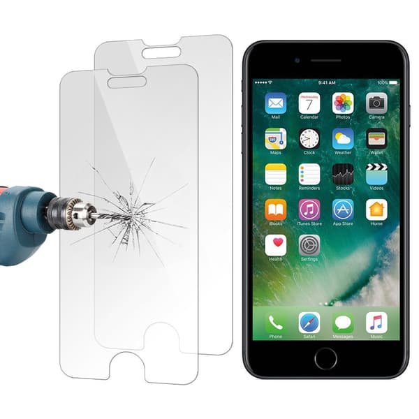 2st iPhone 7/8 Plus - Skärmskydd Härdat Glas