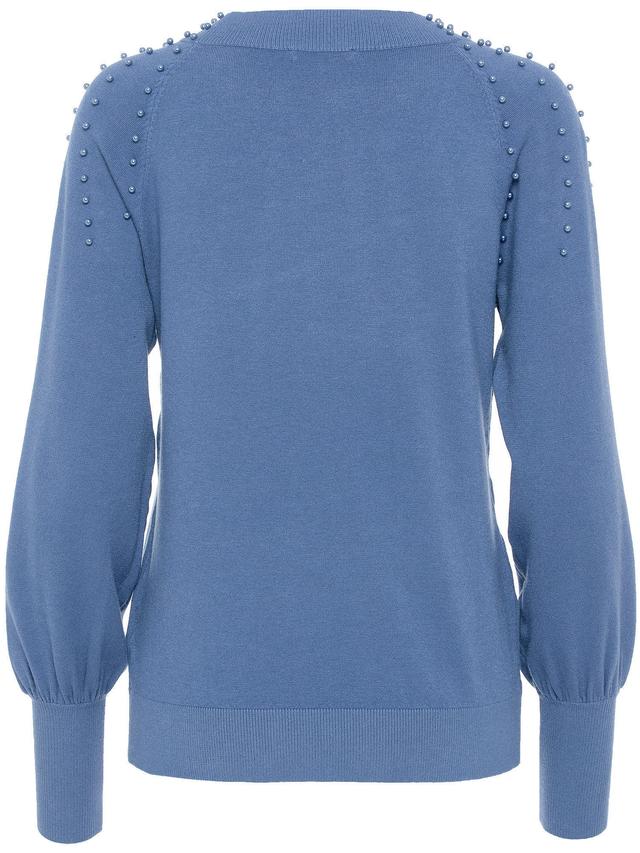 Feinstrickpullover mit Puffärmeln