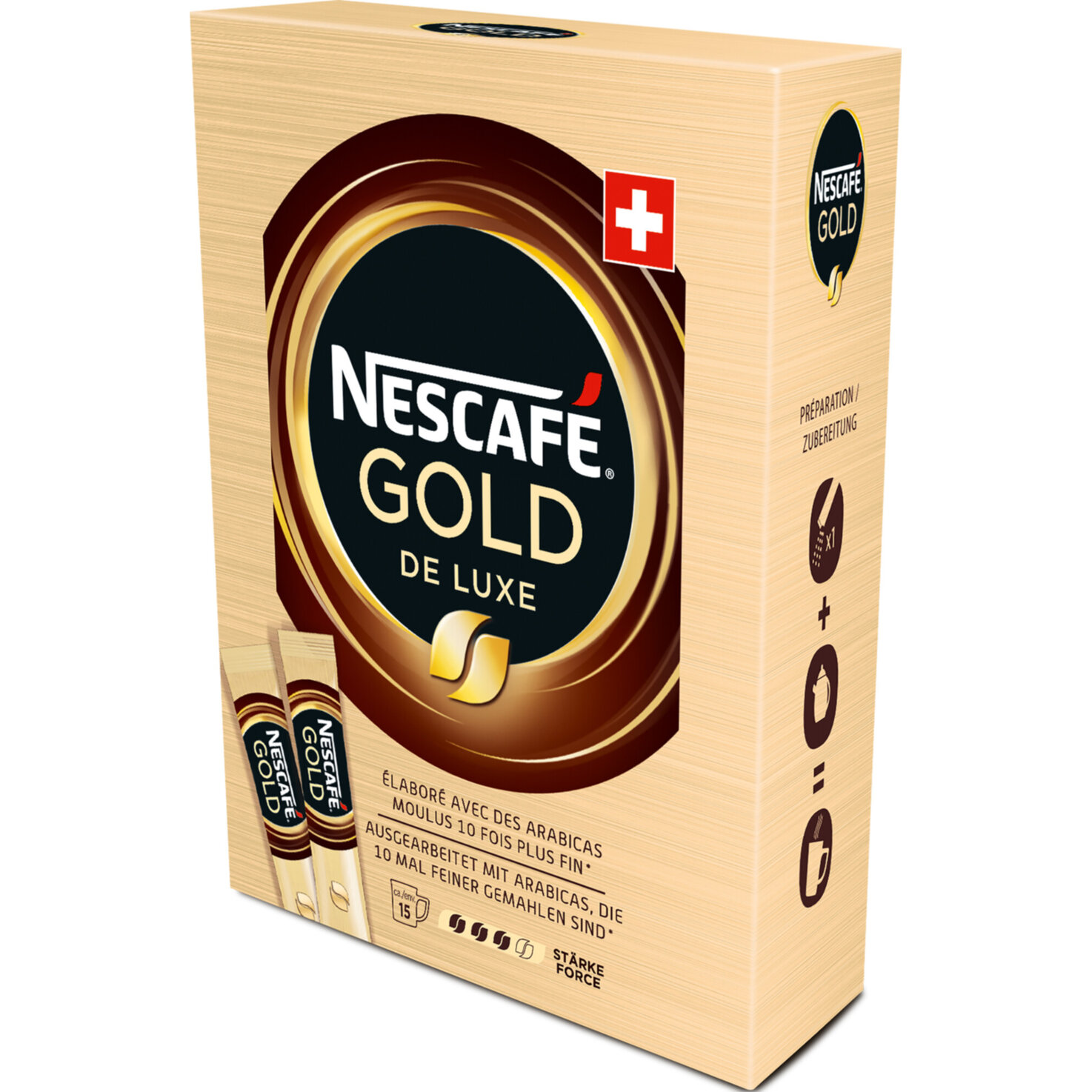 Nescafé Gold de Luxe Instantkaffee Sticks