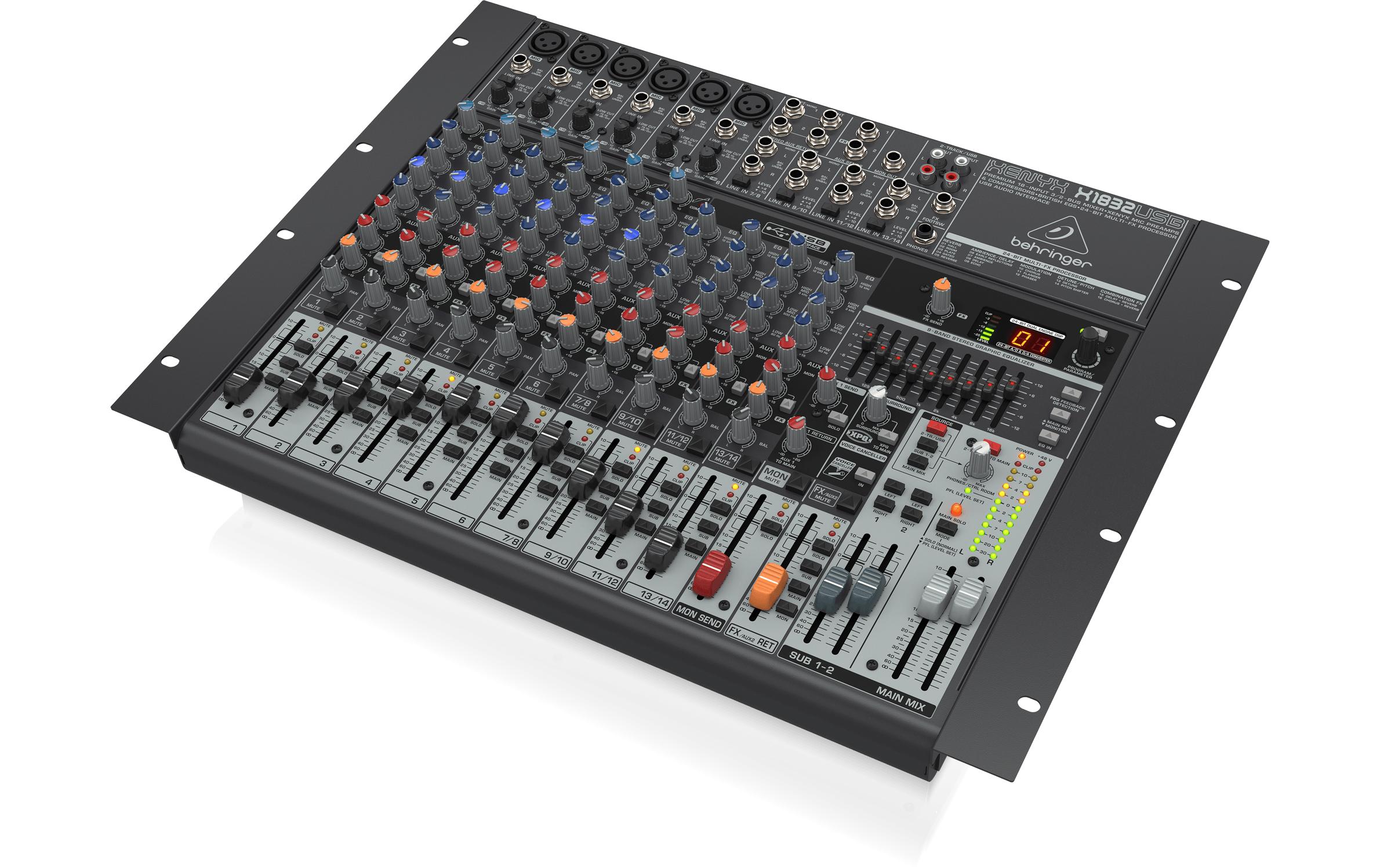 Mischpult XENYX X1832USB<br>18-Kanal Analogmischpult mit integriertem USB-Audiointerface