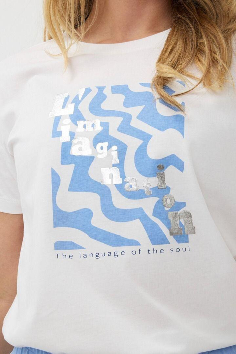 EsQualo witte dames t-shirt