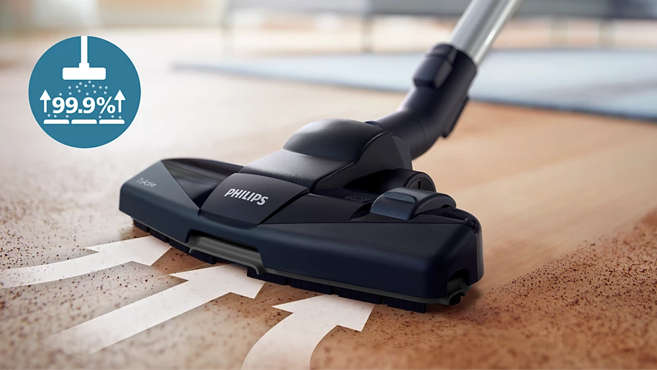 (900W) PowerPro Compact Vacuum Cleaner Beutelloser Staubsauger inkl. Integrierte Bürste / Fugendüse / Hartbodendüse (FC9330/09) - Monzarot