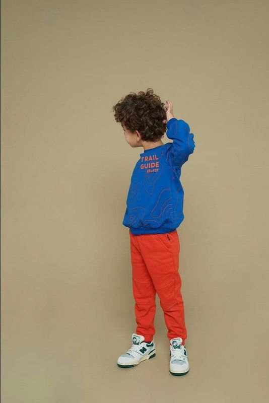 Sturdy - Chasing Trails - Sweater - Oranje/Blauw