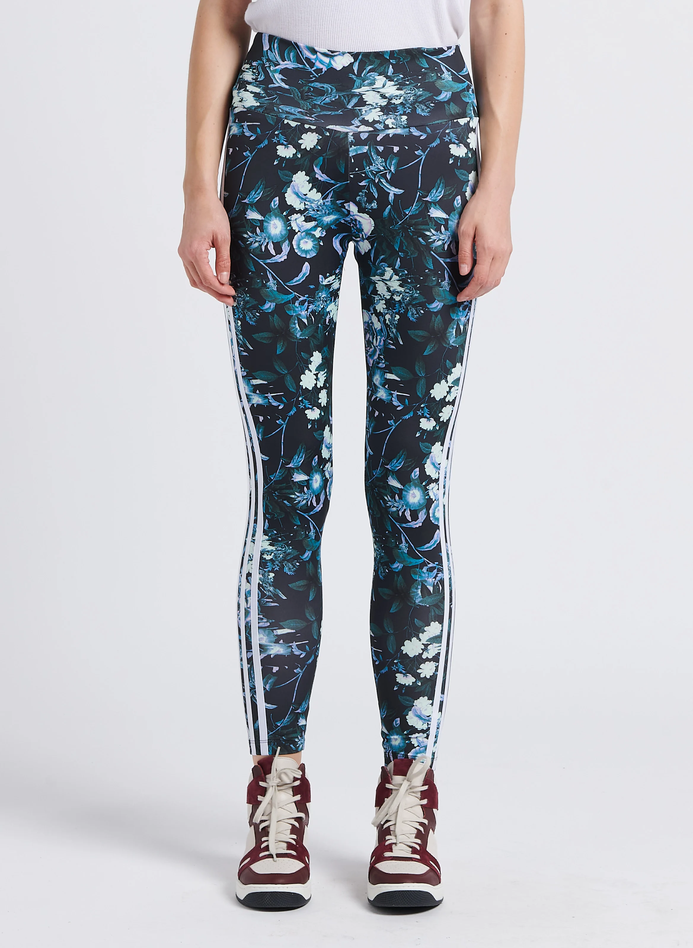 Legging taille mi-haute imprimé | Noir
