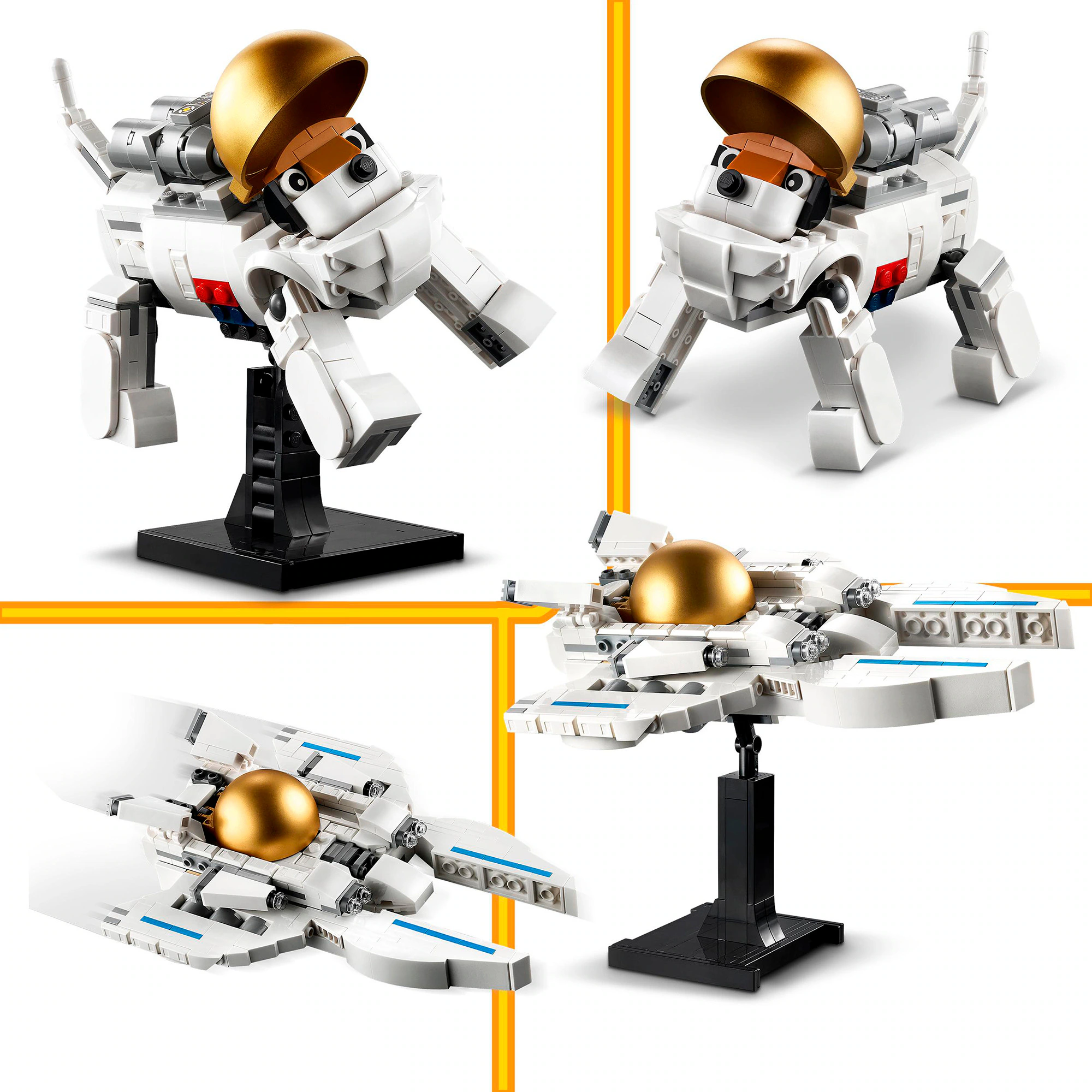 LEGO Konstruktionsspielzeug Creator 3-in-1 Astronaut im Weltraum