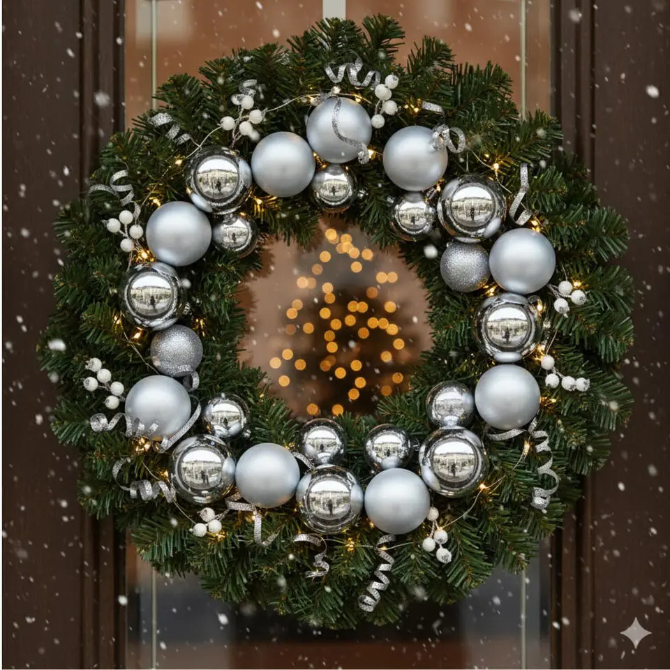 Christmas Goods Kerstballen set - 20x st - glas - zilver - 6 cm