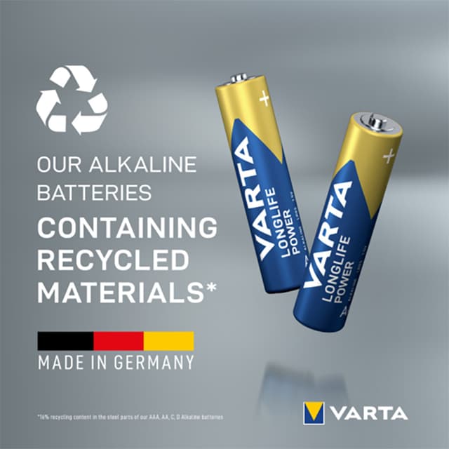 Varta Longlife Power AAA-batterier (4-pak)