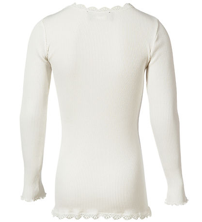 Rosemunde Cardigan - Rib - Seide/Baumwolle - Noos - Neu White