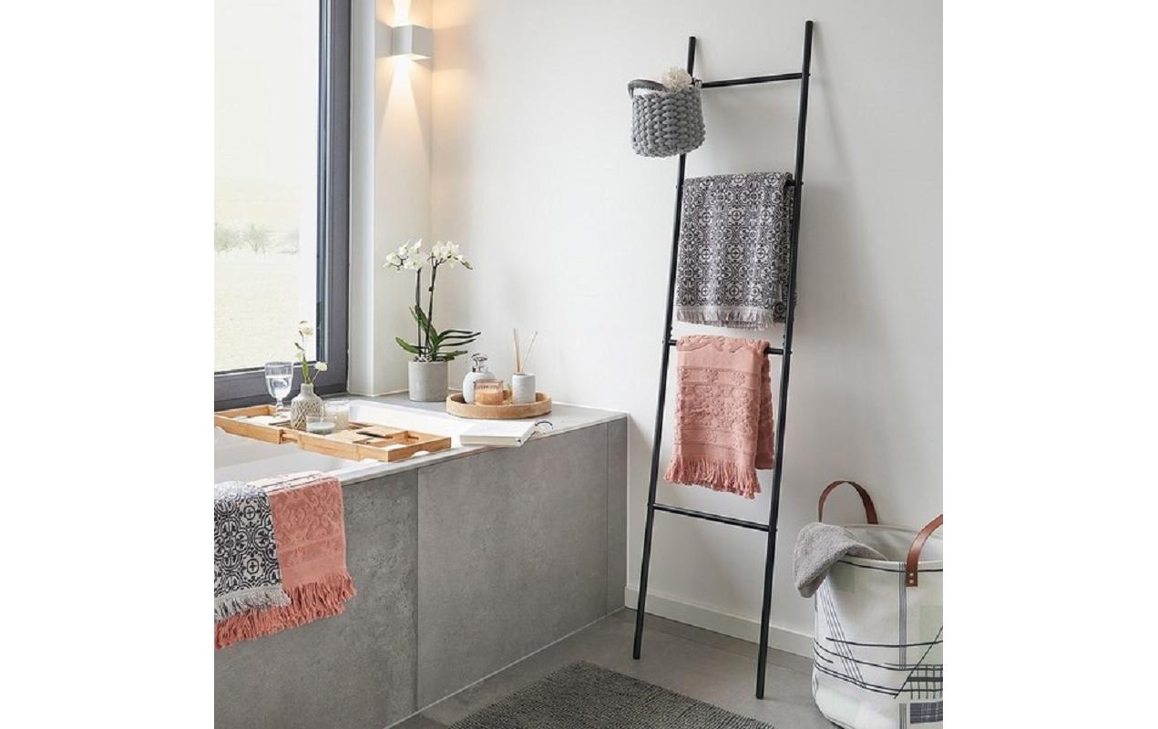 Badewannenablage mit Glashalter BraunBadewannenablage aus Bambus