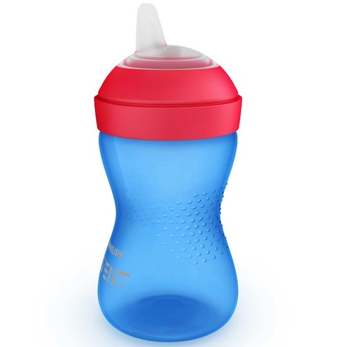 Tasse à bec souple 300 Ml Bleu/Rouge - AVENT