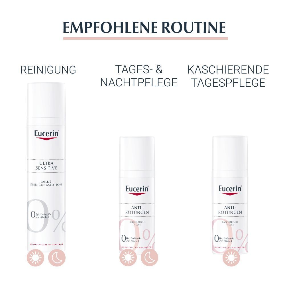 Eucerin® AntiRötungen Beruhigende Pflege – für sehr empfindliche und gerötete Haut & zur Behandlung der Eigenschaften von sehr empfindlicher Haut