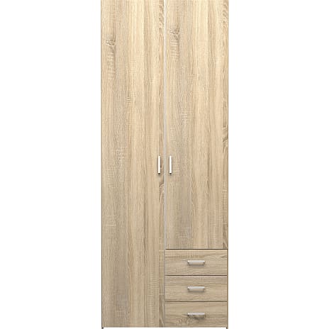 Spacy garderobeskab - egetræslook