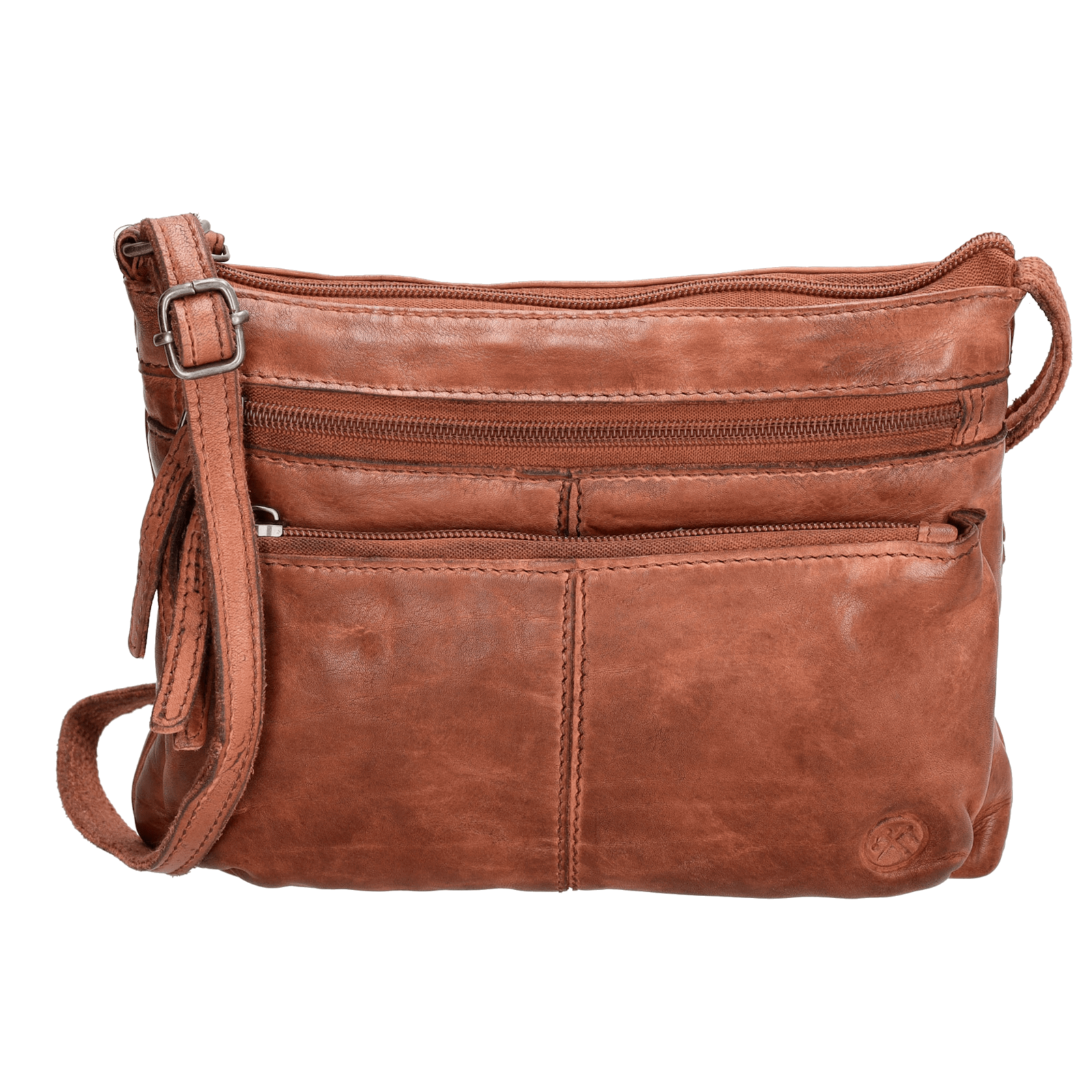 Hide & Stitches Paint Rock Schoudertas Cognac