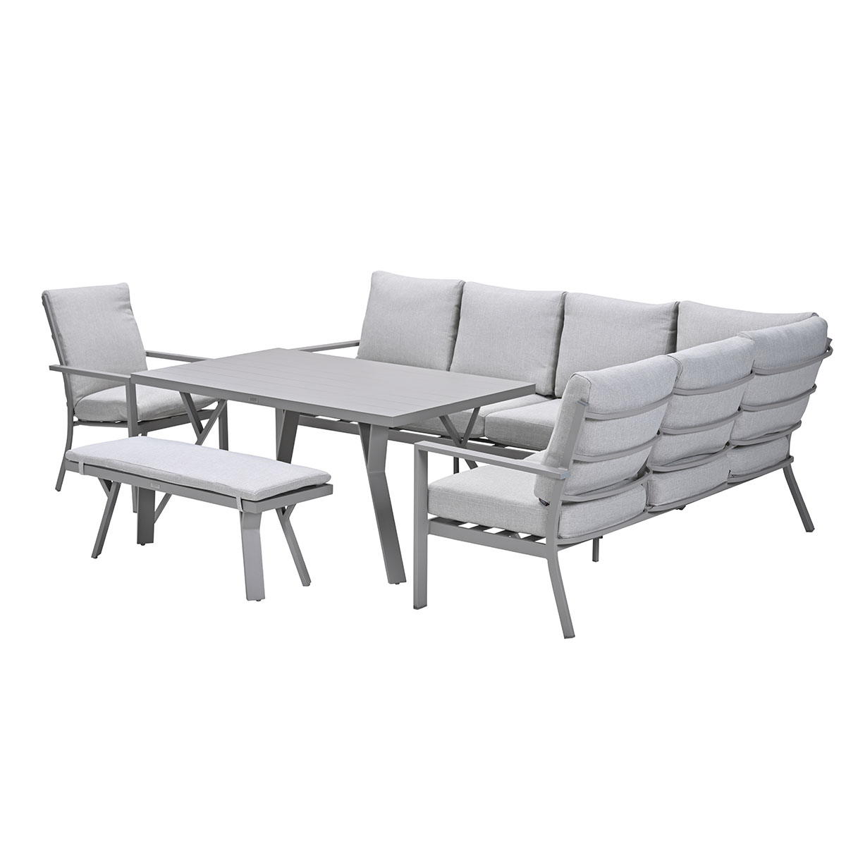 Garden Impressions Senja valley sand - 5-delige loungediningset