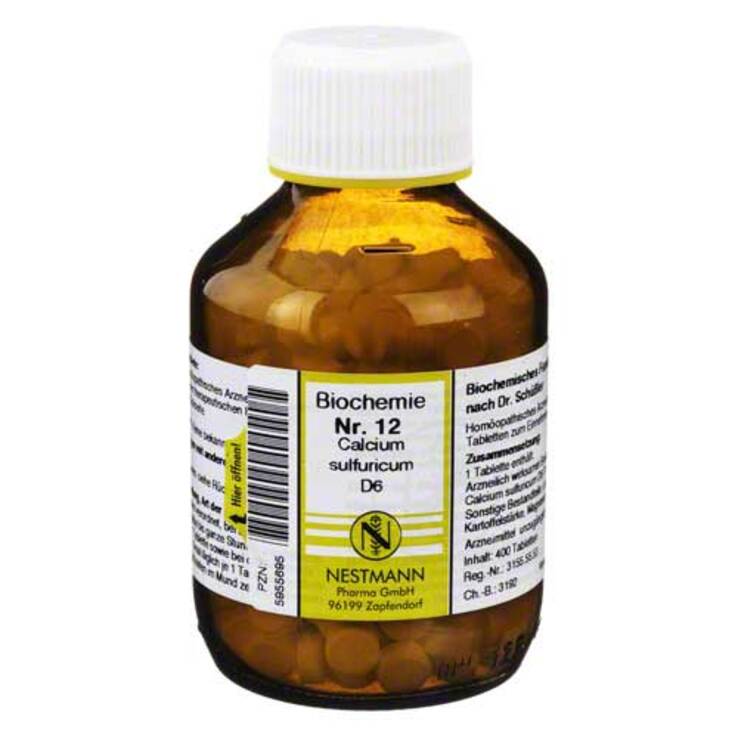 Biochemie 12 Calcium sulfuricum D 6 Tabletten, 400 St