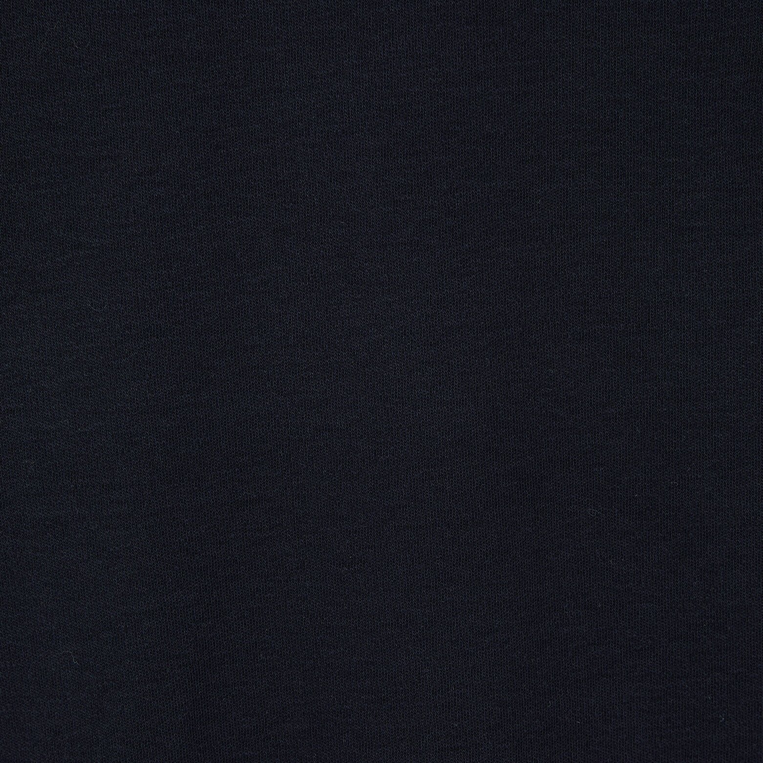 Polo manches longues interlock uni Bleu foncé