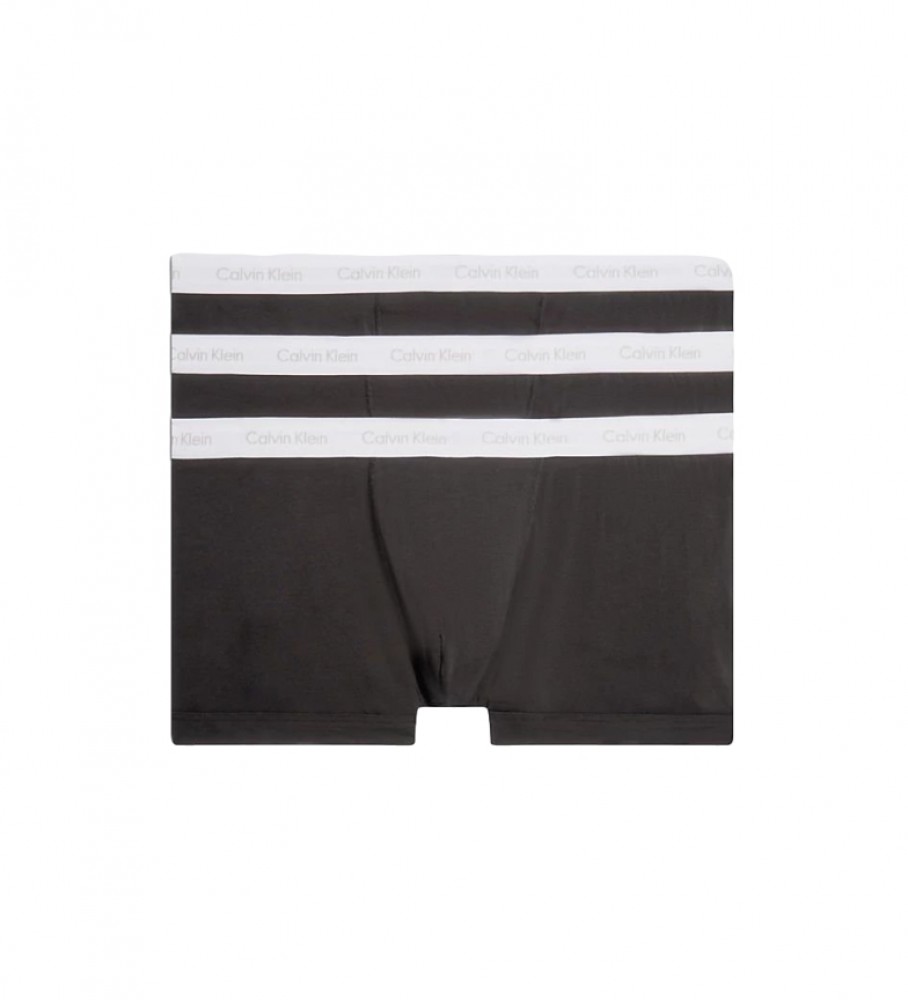 Pacote com 3 cuecas boxer plus size da Calvin Klein