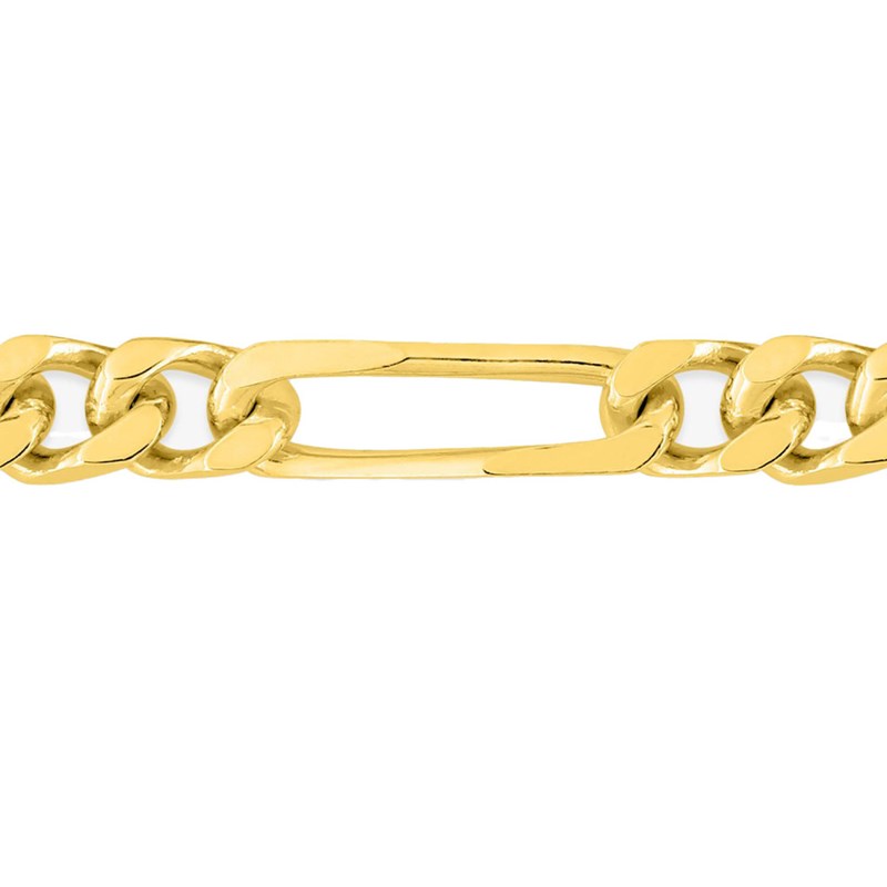 Bracelet Mixte 18 cm - Cheval Alterné - Or 18 Carats - Largeur 4 mm