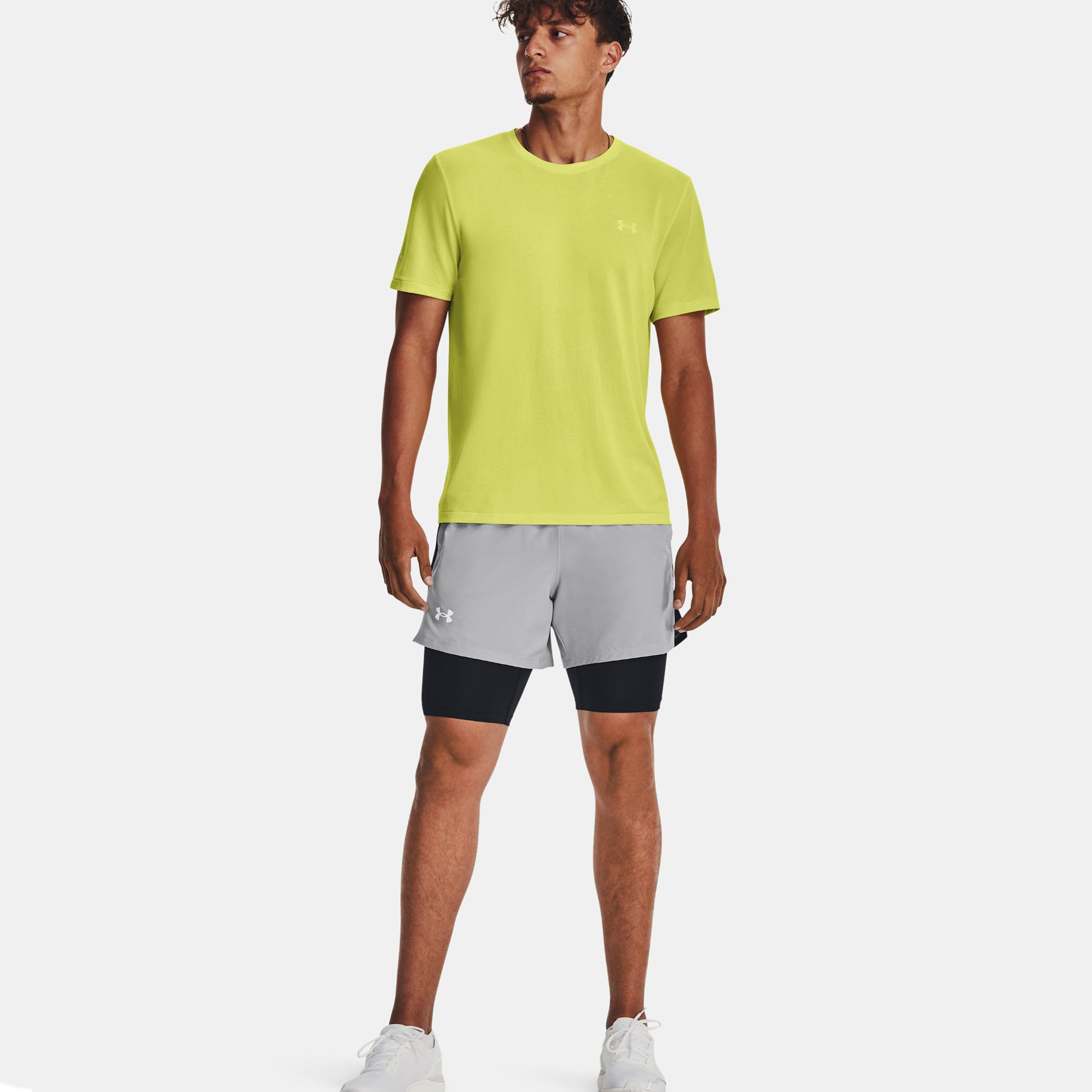 Under Armour Seamless Stride Maillot De Course Hommes - Jaune
