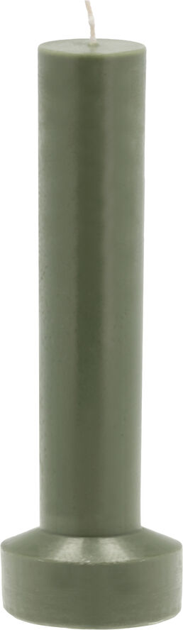 Villa Collection Bloklys Styles D8 x 23 cm Dark Green Paraffin/Stearin Dark green