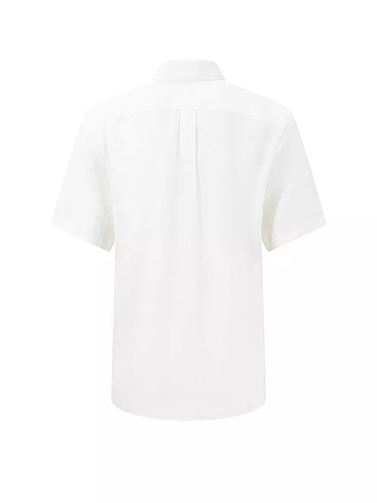 FYNCH HATTON Leinenhemd Casual Fit weiss