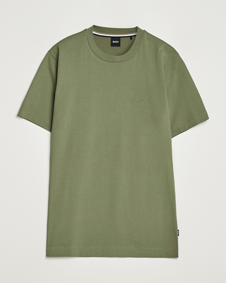 BOSS BLACK Thompson Crew Neck T-Shirt Medium Green