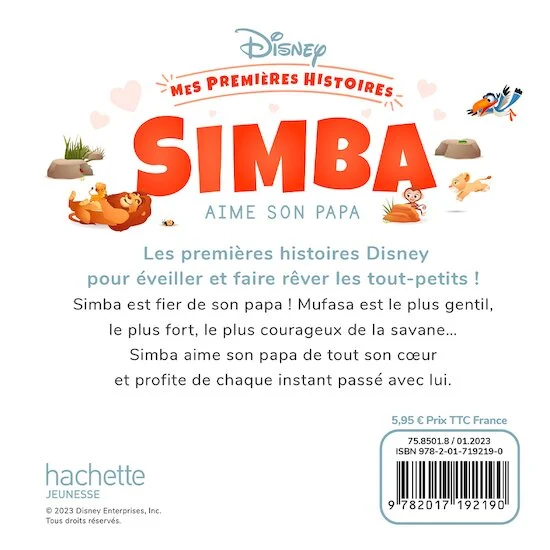 Mes Premières Histoires - Simba aime son papa   de               Hachette Jeunesse Disney