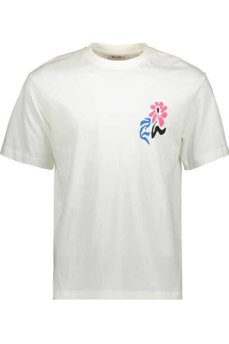 Only & Sons witte heren t-shirt