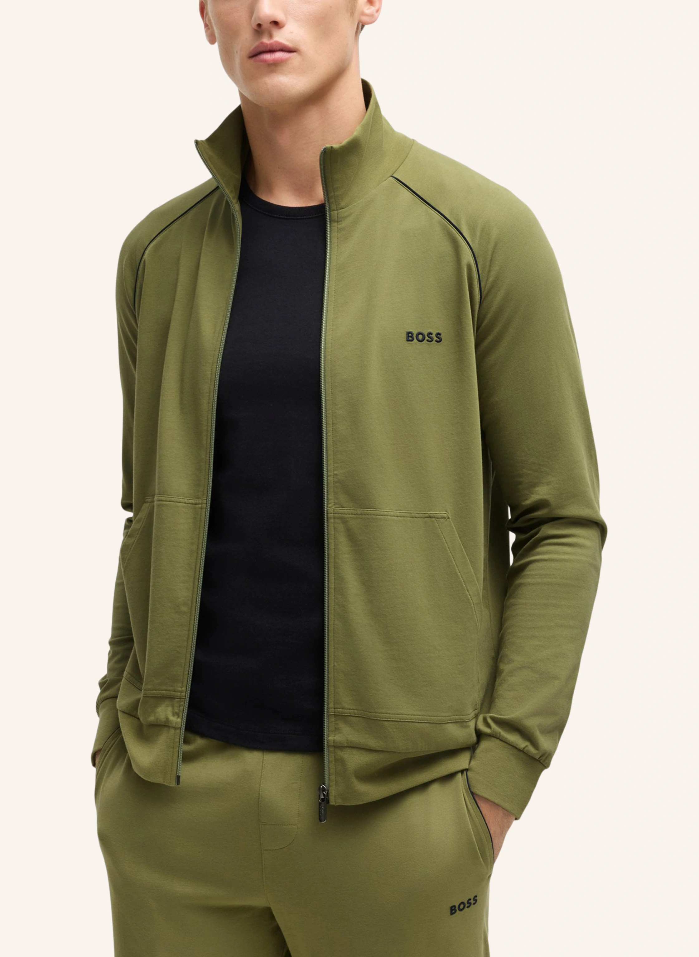 BOSS Loungewear Jacke MIX&MATCH JACKET Z Regular Fit