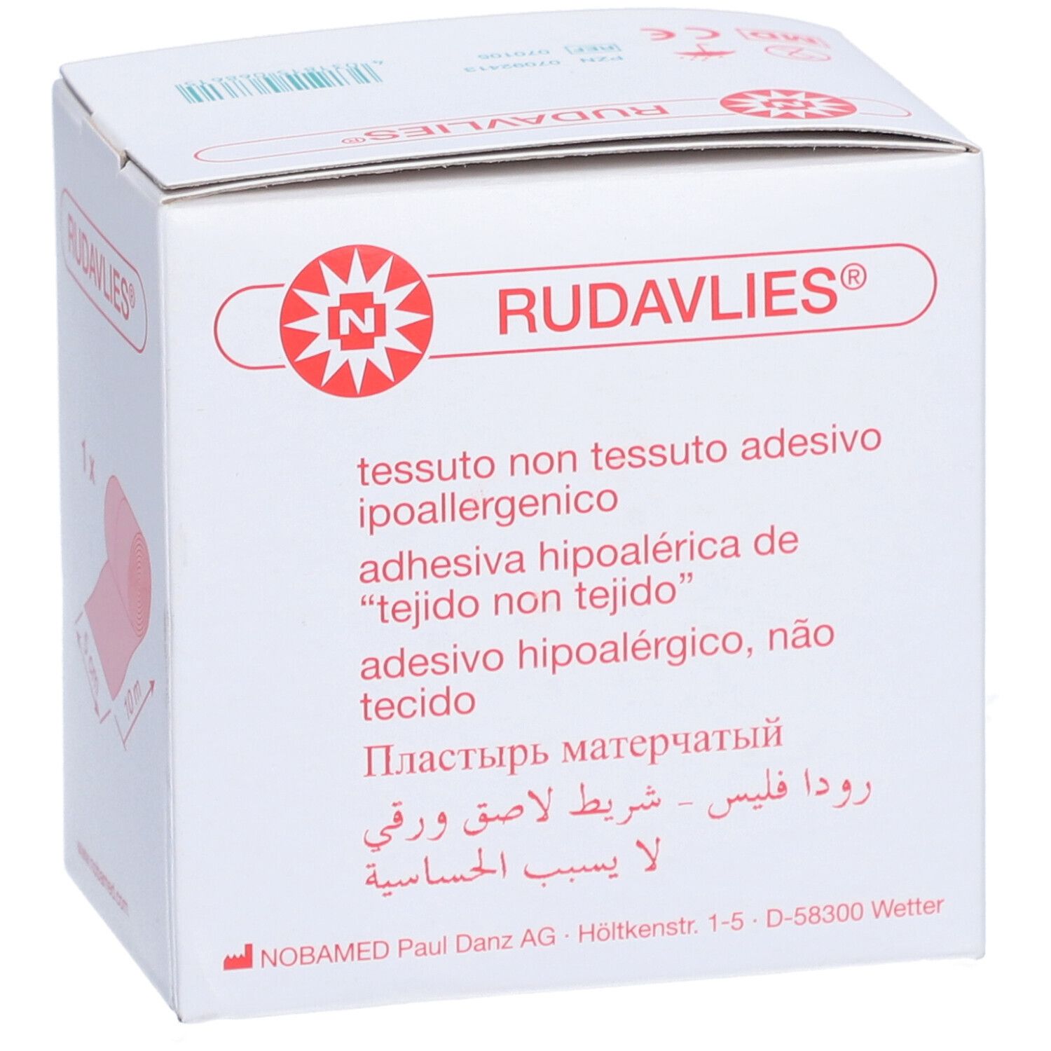 Nobamed® Rudavlies Klebevlies 5 cm x 10 m