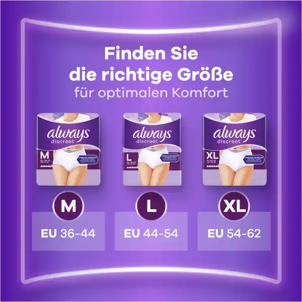 Discreet Inkontinenz Pants Plus M 10+1